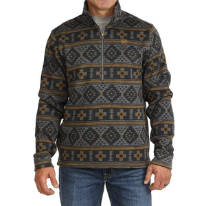 Men's 1/2 Zip Geo Print Pullover - Cinch