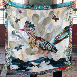Indigo Morning (Roadrunner) - Fringe Scarves