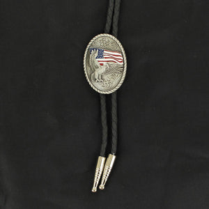 Flying Eagle Flag Bolo Tie - M&F Western Products