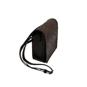 Leather Messenger Cross Body - Agave Sky