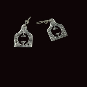 Hamley Barrel H Earrings - Vogt Silversmith