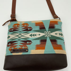 Large Wool Crossbody Purse - Puddle City Craft