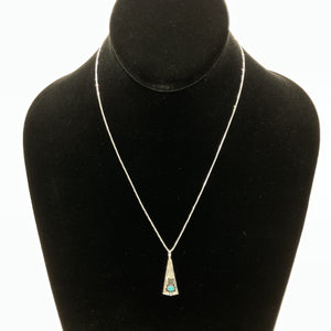 Navajo Teepee w Turquoise Necklace - Matt 925 Inc.