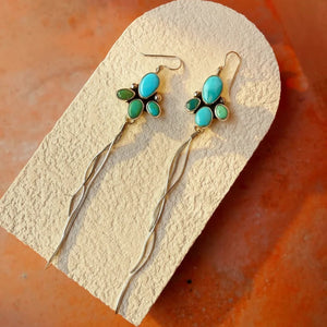 Desert Dancer Earrings - Violet and Stone