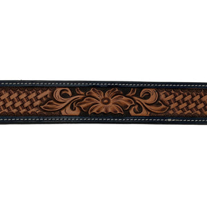 Hamley Floral Combo Straight Belt - Hamley Saddle Shop