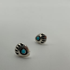 Bearclaw w/Turquoise Earrings - MATT925