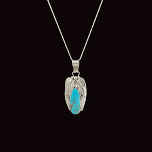 Navajo Inlay Turquoise Necklace - Matt 925 Inc.