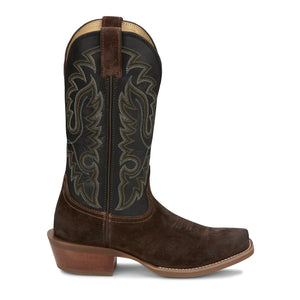 Men's Cowboy Town Chocolate Suede Boot - Justin