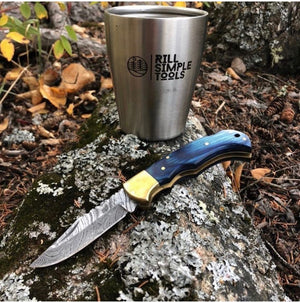 Azul Damascus Fold - Rill Simple Tools