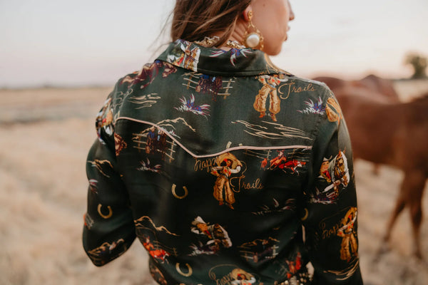 Happy Trails Button Up - Rodeo Quincy