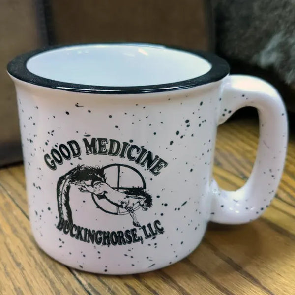 Good Medicine Bucking Horses Logo Mug