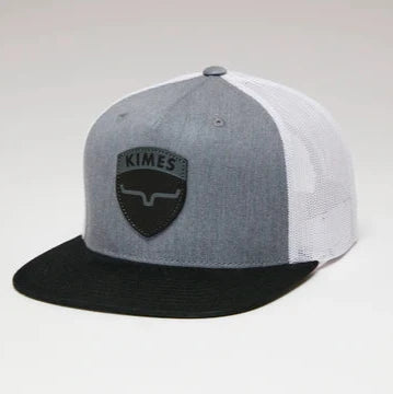 Grey White Kimes Ranch Logo Ballcap