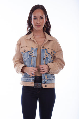 Two-Tone Denim Jacket - Scully