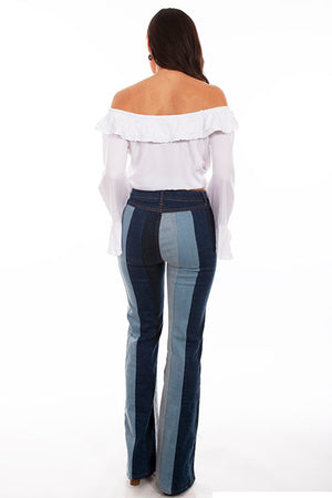 COLOR BLOCK FLARE PANT - Scully