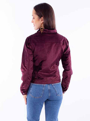 LADIES BURGUNDY JACKET