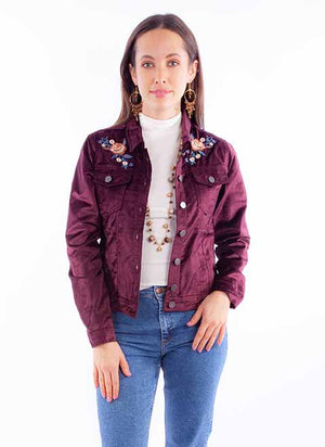 LADIES BURGUNDY JACKET