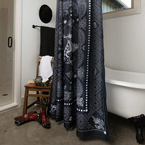 Bandito Bandana Shower Curtain - Fringe Scarves