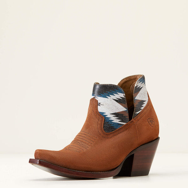 Hazel Chocolate Chimayo Ankle Booties