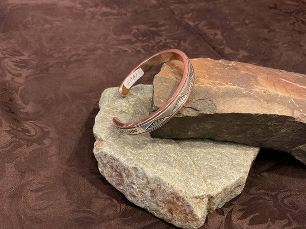 Navajo Copper & Silver Small Bracelet - AAIA Inc.