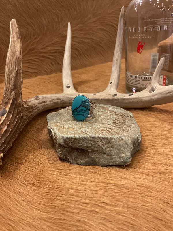 Oval Turquoise Ring - AAIA