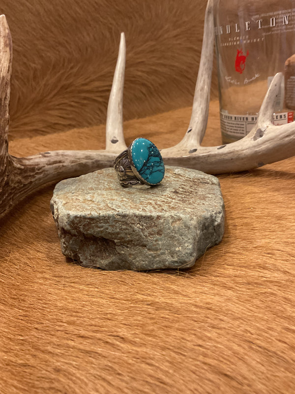 Oval Turquoise Ring - AAIA