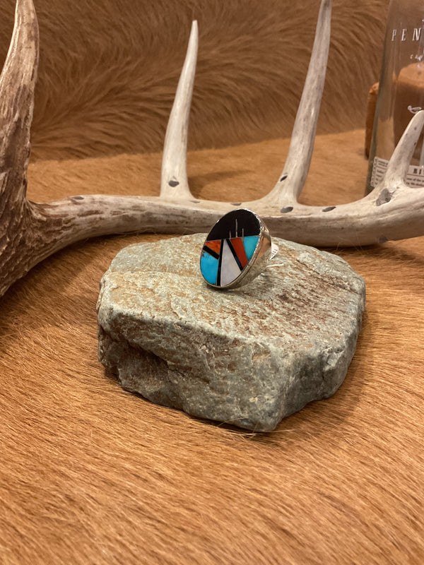 Navajo Inlay Ring  - AAIA