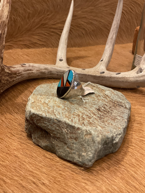 Navajo Inlay Ring  - AAIA