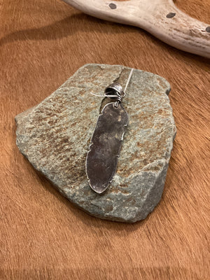 Turquoise Feather Pendant