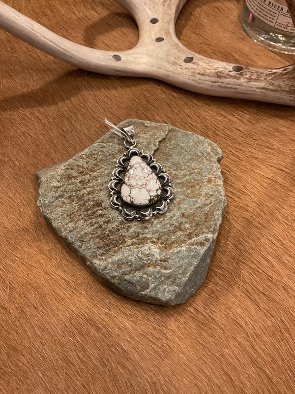 White Buffalo Pendant