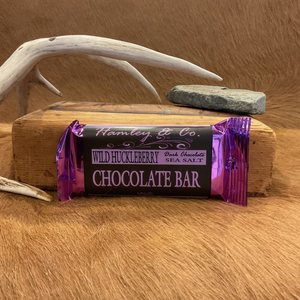 Sea Salt Dark Chocolate Huckleberry Bar