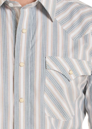 Men's LS Stripe 2 Pkt Shirt - Panhandle Slim