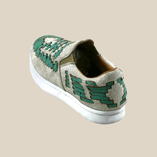 Women's Dakota Leather Tennis Shoes - Agave Sky
