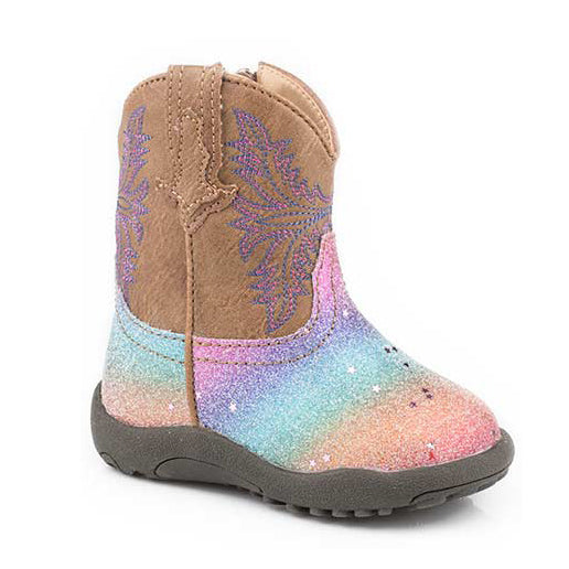 Infant Glitter Rainbow Boots - Roper