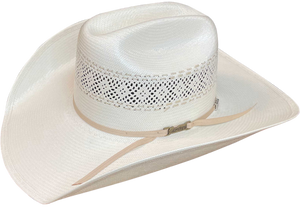 Fancy Vent Solid Ivory w Tan Line JC - American Hat Co.