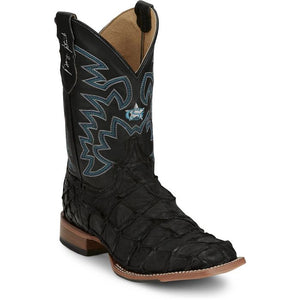 Men's Ocean Front Pirarucu Black Boot - Justin