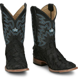 Men's Ocean Front Pirarucu Black Boot - Justin