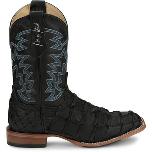 Men's Ocean Front Pirarucu Black Boot - Justin