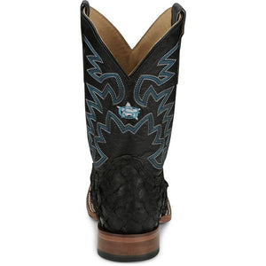Men's Ocean Front Pirarucu Black Boot - Justin
