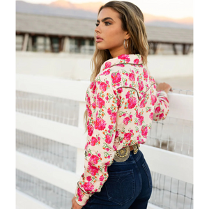 Women's Wild Rose Button Up Shirt - Rodeo Quincy