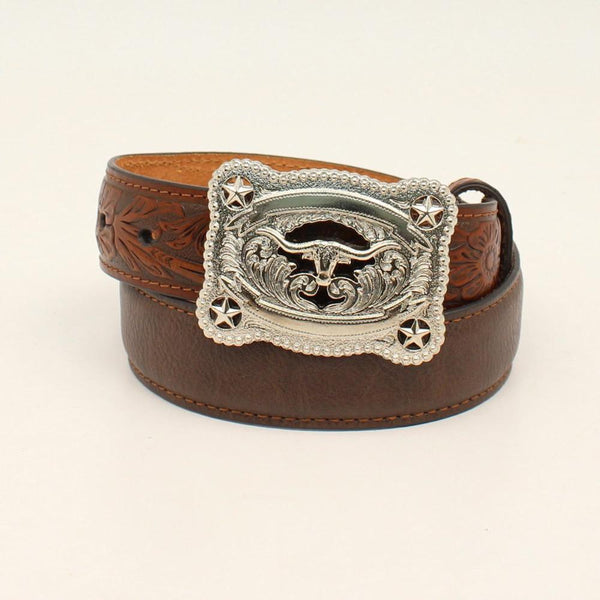 Boys Rectangle Longhorn Belt - M&F Western Products