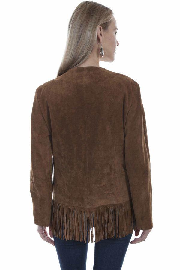 Suede Western Fringe Jacket - Scully