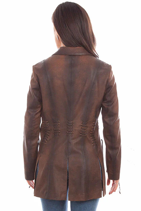 Ladies Vintage Leather Jacket - Scully