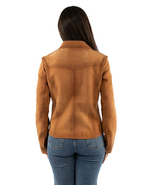Women's Suede Shirt Jacket - Scully