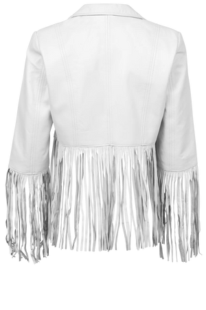 Women's Nappa Fringe Jacket - Cripple Creek