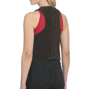 Women's Open Front Tiered Fringe Vest - Cripple Creek