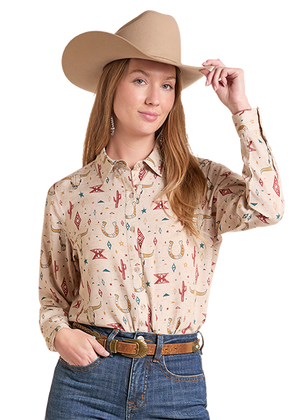 Skull Print Button Shirt - Rock & Roll Denim