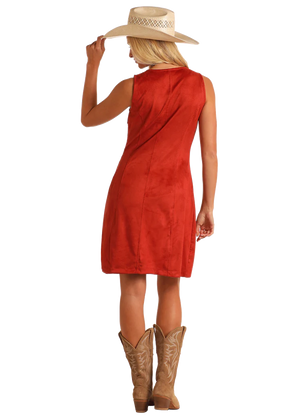 Women's Fringe Sleeveless Suede Dress  - Panhandle