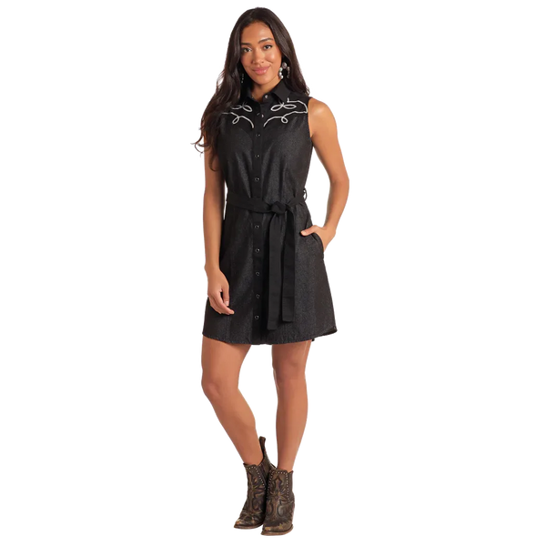 Women's Two Tone Yoked Dress  - PANHANDLE