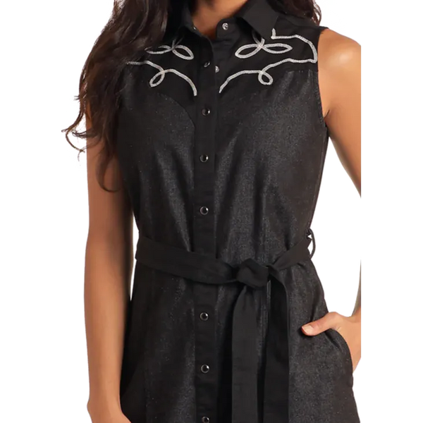 Women's Two Tone Yoked Dress  - PANHANDLE