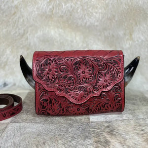  Leather Crossbody - Western Linens